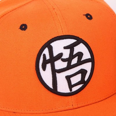 Skullies & Beanies Anime Dragon Ball Z Baseball Cap Canvas Snapback Cap Hip-Hop Flat Hat - Orange & Black - CD18ET0864O $8.68