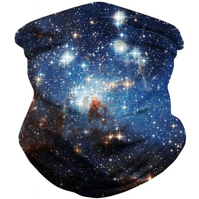 Balaclavas Face Mask Seamless Rave Bandana Dust Wind UV Protection Neck Gaiter Mask Headwear - Galaxy4 - C2197T9MM76 $9.64