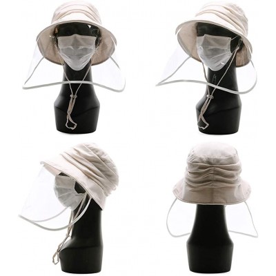 Sun Hats Womens Collapsible Bucket Hat Sun Protection Summer UPF 50 String Golf Garden Hiking 56-59cm - 69027beige - CC18CYQU...
