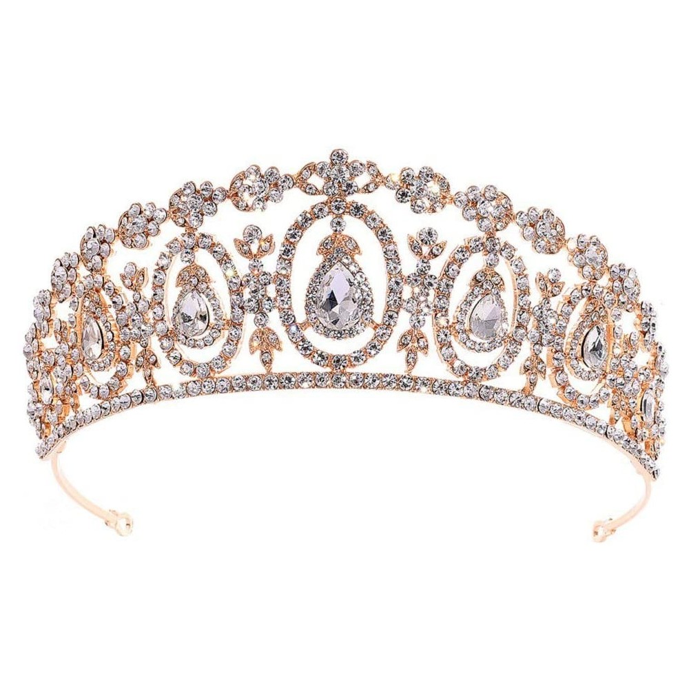 Headbands Headband Accessories Rhinestone Headpiece - Golden - CS18QKX7UEN $9.45