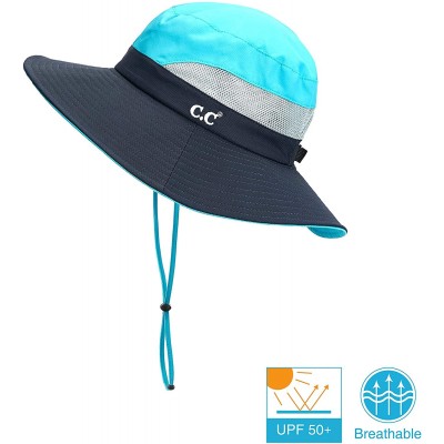 Sun Hats Hatsandscarf Exclusives Outdoor Sun Hat UV Protection Foldable Mesh Wide Brim Beach Summer Hat (ST-2177) - CB18QC4Z9...