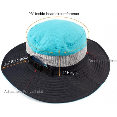 Sun Hats Hatsandscarf Exclusives Outdoor Sun Hat UV Protection Foldable Mesh Wide Brim Beach Summer Hat (ST-2177) - CB18QC4Z9...