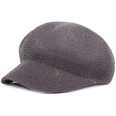 Newsboy Caps Women's Mesh Summer Newsboy Cap Beret Visor Hat - Grey - CJ18E77MN26 $10.74