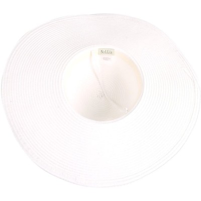 Sun Hats Big Solid Color Floppy Sun Hat - White - CP11LUJ2P4V $8.86