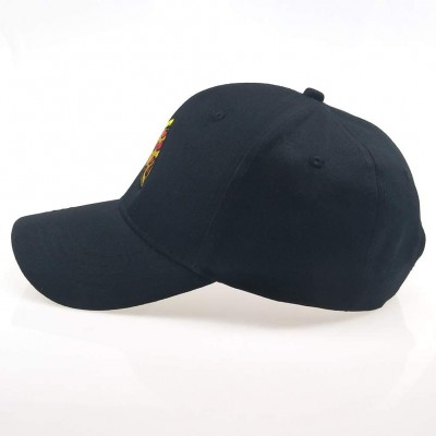 Baseball Caps Pepperoni Pizza Embroidery Baseball Cap Dad Hat Unisex Adjustable Hip hop Food Hat - Black - C218LOL30O6 $13.54