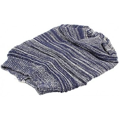 Berets Unisex Plain Long Beanie - Blue - CB11T8WIY1F $17.52