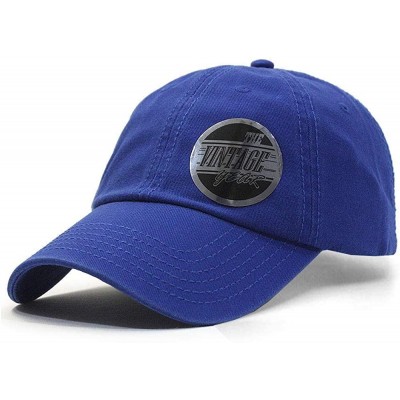 Baseball Caps Classic Washed Cotton Twill Low Profile Adjustable Baseball Cap - Blue - CC12DYZOPCD $10.86