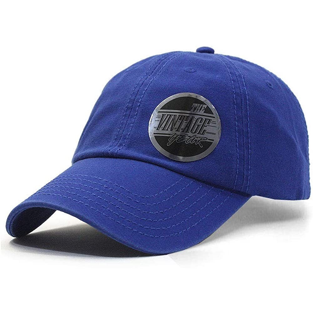 Baseball Caps Classic Washed Cotton Twill Low Profile Adjustable Baseball Cap - Blue - CC12DYZOPCD $10.86