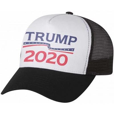 Baseball Caps Trump 2020 Hat President Donald Trump Campaign Mesh Cap Trucker Hat - Blue/White/Red - CY18CU8OHAL $16.98