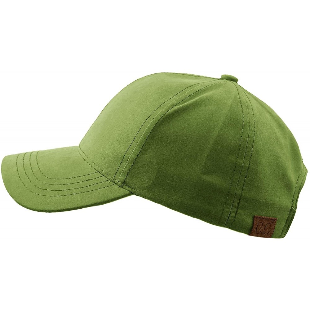 Baseball Caps Everyday Unisex Light Plain Blank Baseball Sun Visor Solid Cap Dad Hat Lt. Olive - C51853GKL6U $12.97