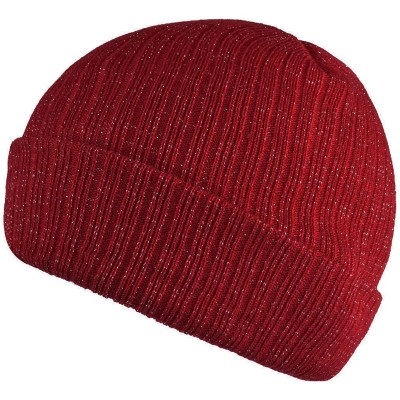Skullies & Beanies Unisex Beanie Knit Winter Soft Warm Hats for Women and Men Beanies Skull Caps - Wine - CE186IDDK7I $11.37