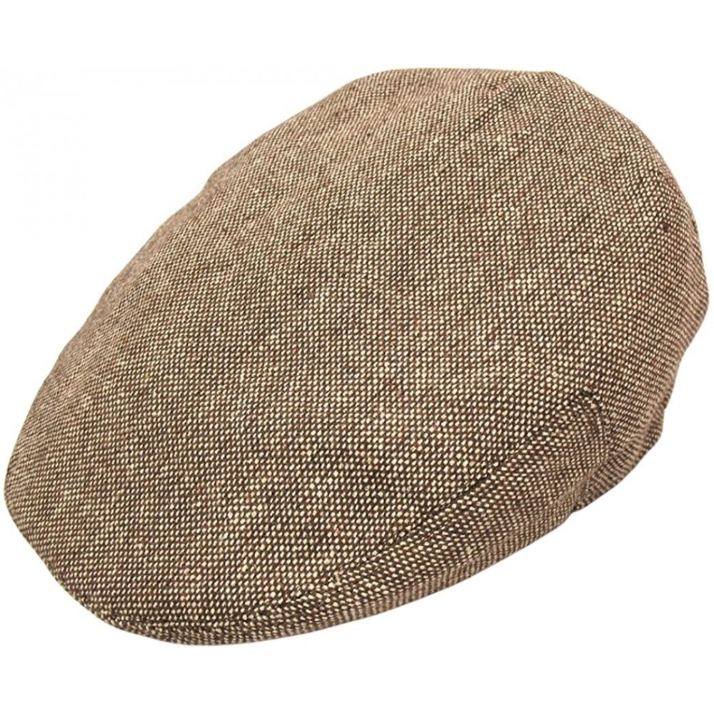 Newsboy Caps Marl Tweed Ivy Cap - Brown - C71147VNBFV $20.51