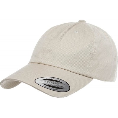 Baseball Caps Low Profile Cotton Twill (Dad Cap) - Stone - C612DK3SLLZ $12.28