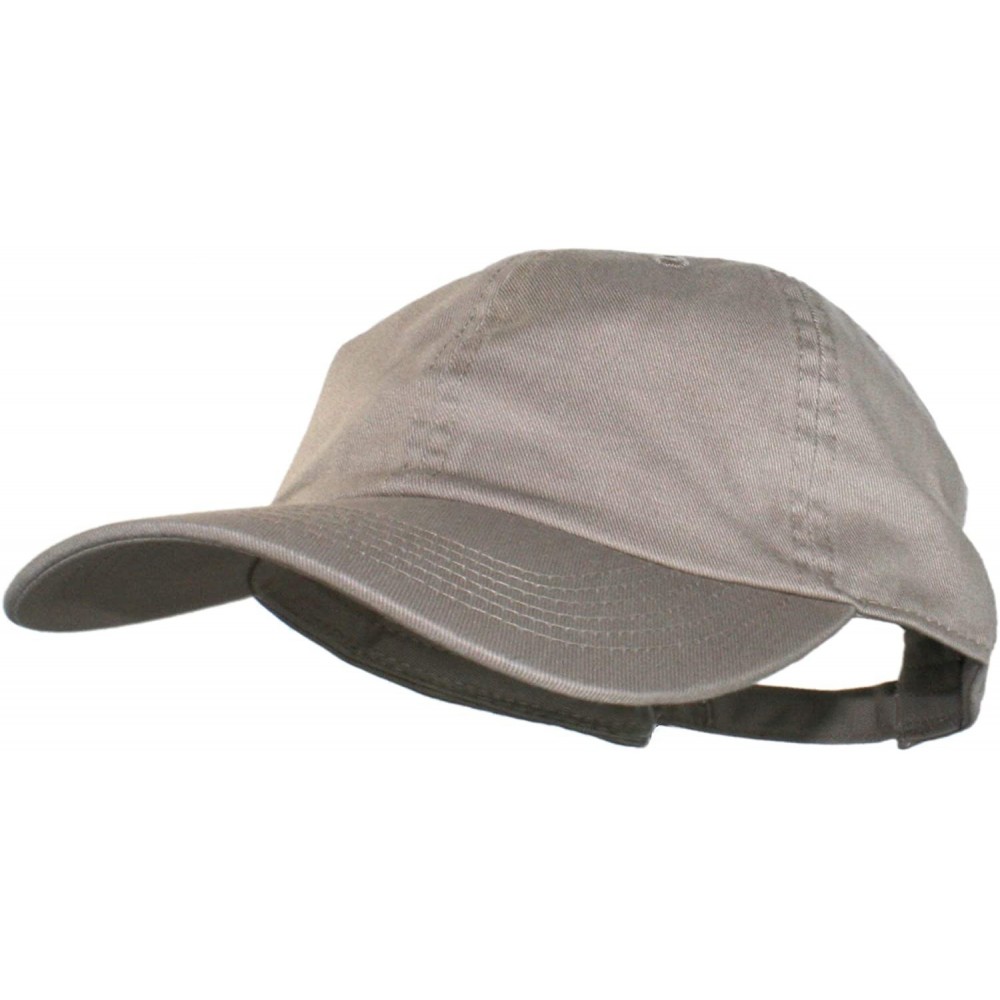 Baseball Caps Oceanside Solid Color Adjustable Baseball Cap - Stonewashed Khaki - CP1903LARTA $11.79