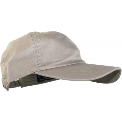 Baseball Caps Oceanside Solid Color Adjustable Baseball Cap - Stonewashed Khaki - CP1903LARTA $11.79