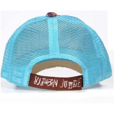 Baseball Caps Cheetah Leopard Western Hat Cap Brown Turquoise Blue - Lets Rodeo - CQ18DA7EN4O $27.50