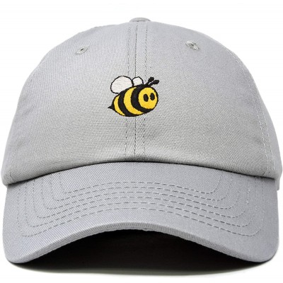 Baseball Caps Bumble Bee Baseball Cap Dad Hat Embroidered Womens Girls - Gray - CL18W60Z8MA $10.32