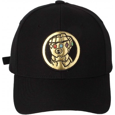 Baseball Caps Marvel Infinity War Thanos Gauntlet Baseball Cap HL11130 - Black - C718LRRDAIQ $34.62