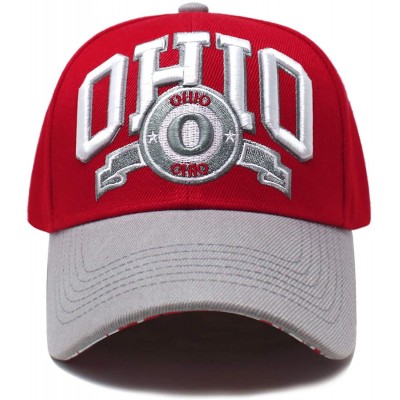 Baseball Caps Team Color City Name Embroidered Baseball Cap Hat Unisex Football Basketball - Ohio - C718L8YUDTD $14.24
