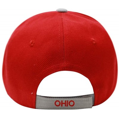 Baseball Caps Team Color City Name Embroidered Baseball Cap Hat Unisex Football Basketball - Ohio - C718L8YUDTD $14.24