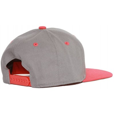 Baseball Caps Vintage Snapback Cap Hat - Grey Red - C4118VTKGH1 $13.38