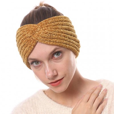 Headbands Twisted Headbands Vintage Accessories - Yellow - CO1920OY6AG $11.24