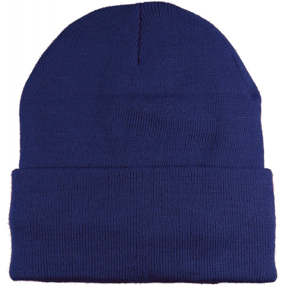 Skullies & Beanies 3M Thinsulate Women Men Unisex Knitted Thermal Winter Cap Casual Beanies - Navy - CW12MZL01MF $7.83