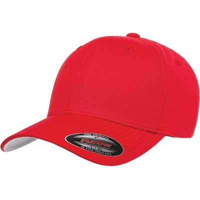 Baseball Caps Premium Original Blank Cotton Twill Fitted Hat XX-Large - Red - CO11WP90NS5 $15.53