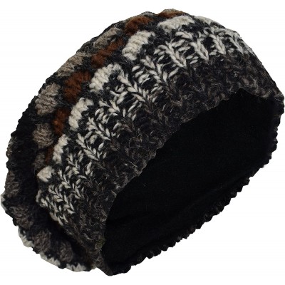 Skullies & Beanies Woolen Knitted Fleece Lined Multicoloured Beanie Hats - G - CS12HROOU4Z $65.77