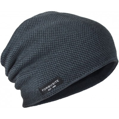 Skullies & Beanies Mens Beanie Hat Fleece Lined Knit Hat Thick Skull Cap - Grey - C5187DGMGY0 $11.13