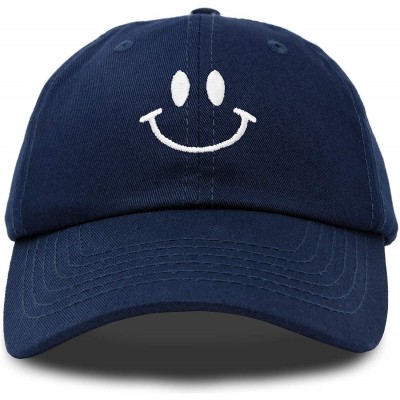 Baseball Caps Smile Baseball Cap Smiling Face Happy Dad Hat Men Women Teens - Navy Blue - CI18SHNRQO8 $12.93