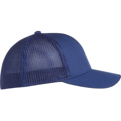 Baseball Caps Trucker Mesh Fitted Cap - Royal - C218E4OKYT8 $8.89