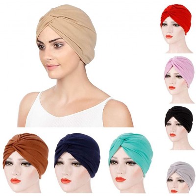 Skullies & Beanies 3Pack Womens Chemo Hat Beanie Turban Headwear for Cancer Patients - Style 10 - CF198AZMDZW $20.49