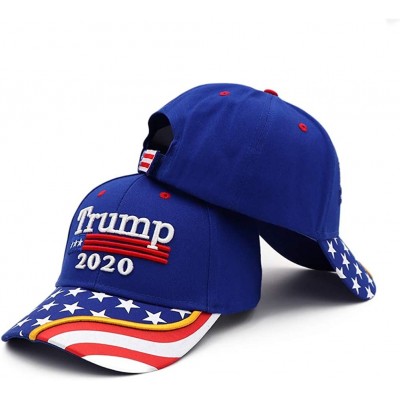 Baseball Caps Donlad Trump MAGA Keep America Great Trump 2020 Hat Camo Baseball Outdoor Cap for Men or Women - Hat-a-blue - C...