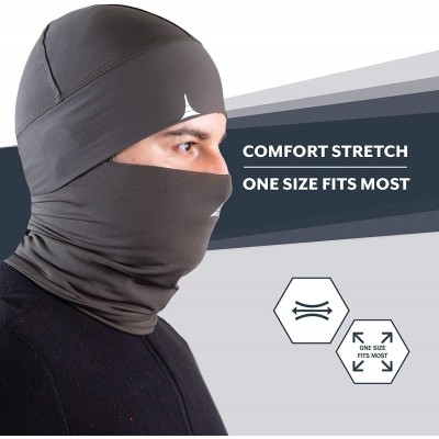 Balaclavas Face Mask Bandana + Helmet Liner Skull Cap Beanie Anti Dust- Wind & Cycling Pack - Kaki - C6198A3QXHK $14.48