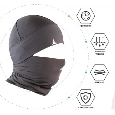 Balaclavas Face Mask Bandana + Helmet Liner Skull Cap Beanie Anti Dust- Wind & Cycling Pack - Kaki - C6198A3QXHK $14.48