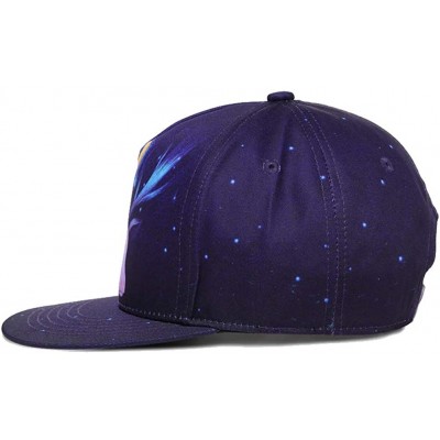 Baseball Caps Unisex 3D Printing Flat Bill Baseball Cap Snapback Hip Hop Hat - Star 025 - CB12LUYVSSJ $10.60