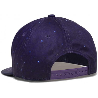 Baseball Caps Unisex 3D Printing Flat Bill Baseball Cap Snapback Hip Hop Hat - Star 025 - CB12LUYVSSJ $10.60