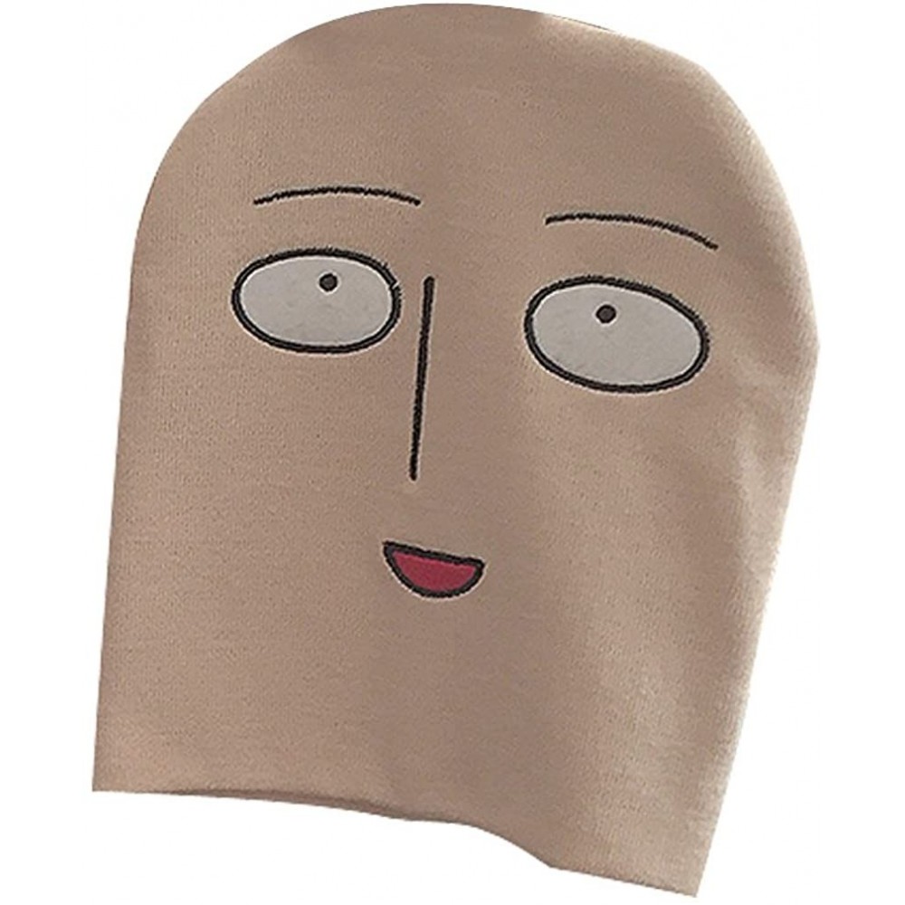 Skullies & Beanies Unisex Adults Fancy One Punch-Man Japanese Comic Beanie Hat Beige - CI12JU3S8XZ $14.24