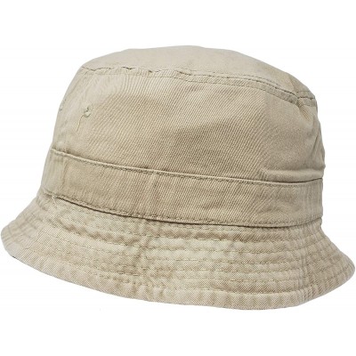 Bucket Hats Bucket Hat Vintage Outdoor Festival Safari Boonie Packable Sun Cap - Reversible Floral/Khaki - CB195IR9NZX $11.52