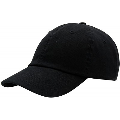 Baseball Caps Baseball Cap Men Women-Cotton Dad Hat Plain - Black - CC12MYV8OP2 $8.37