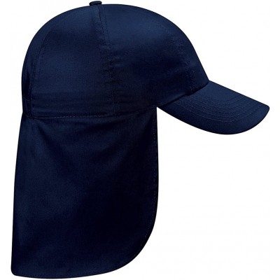 Sun Hats Boys 100% Cotton Twill Legionnaire Baseball for Sun Protection - Royal - CQ11E5O8MQN $7.02