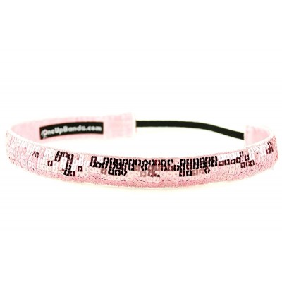 Headbands Women's Sequins Pink One Size Fits Most - Pink - CJ11K9XE0U1 $11.06