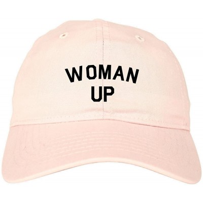 Baseball Caps Woman Up Feminist Dad Hat Baseball Cap - Pink - C8188MWTXHM $22.79