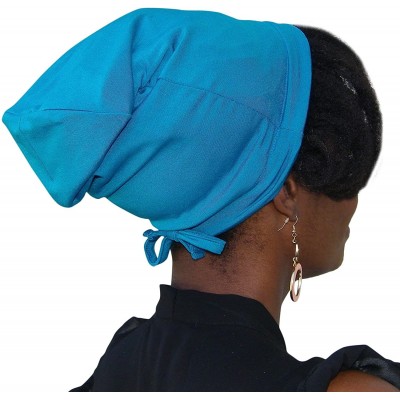 Skullies & Beanies Adjustable Drawstring Bamboo Satin Lined Hat Cap Beanie - Ocean Blue - CY18322ECTI $11.42