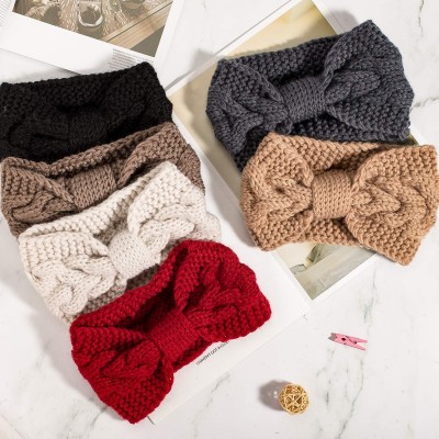 Cold Weather Headbands Headbands Warmers Accessories Scrunchies - Yellow Grey Colors - CU1943LCGO2 $10.57