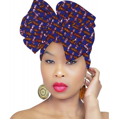 Headbands Premium Large Head Wrap- Head Scarves- Head scarf- Head Bands for Women- 100% Cotton Fabric - Red-multi 5 - CA18NHA...