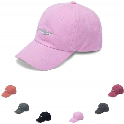 Skullies & Beanies Washed Baseball Adjustable Distressed Classic - Pink - CJ18SRUYEL4 $8.16