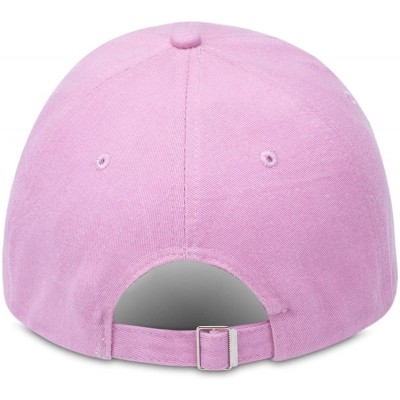 Skullies & Beanies Washed Baseball Adjustable Distressed Classic - Pink - CJ18SRUYEL4 $8.16