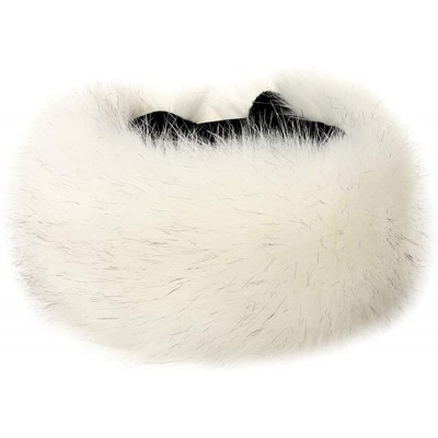 Cold Weather Headbands Faux Fur Headband Winter Headband Earwarmer Earmuff for Women - White - CG186DHLZR3 $23.71
